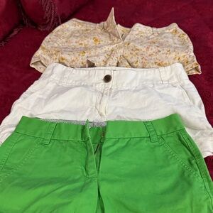 3 for the price of 1 J.Crew Women's Shorts - Green, White, Floral